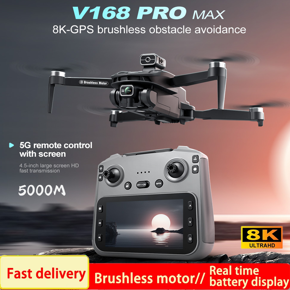Drone Photogrammetry - Drone GPS 2025 V168 Pro MAX
