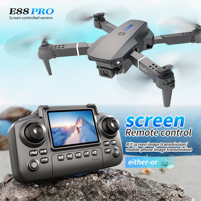 Drone Lidar - Drone E88 PRO Profesional dengan Layar