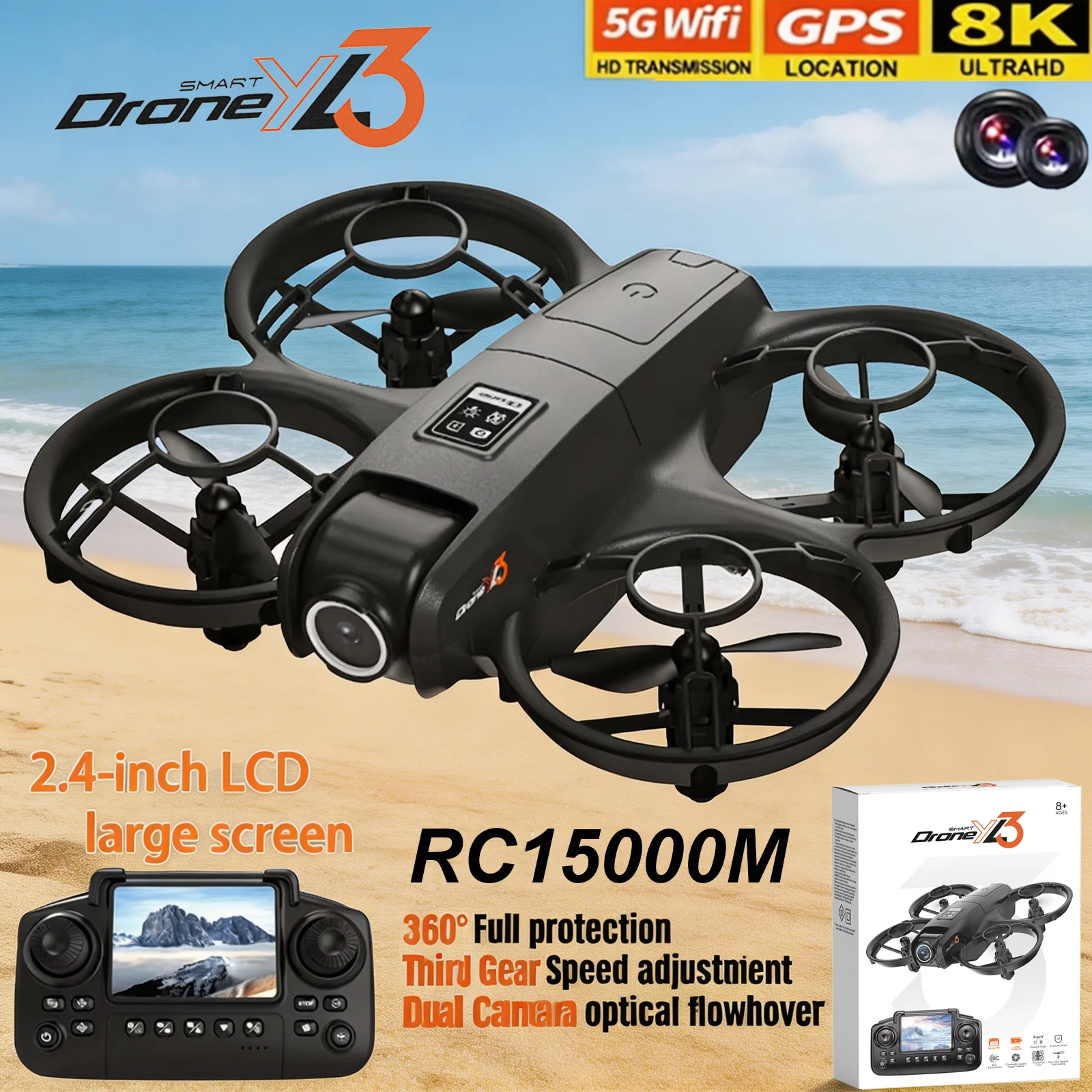 Drone Photogrammetry - Drone RC YL3 Baru 8K 1080P