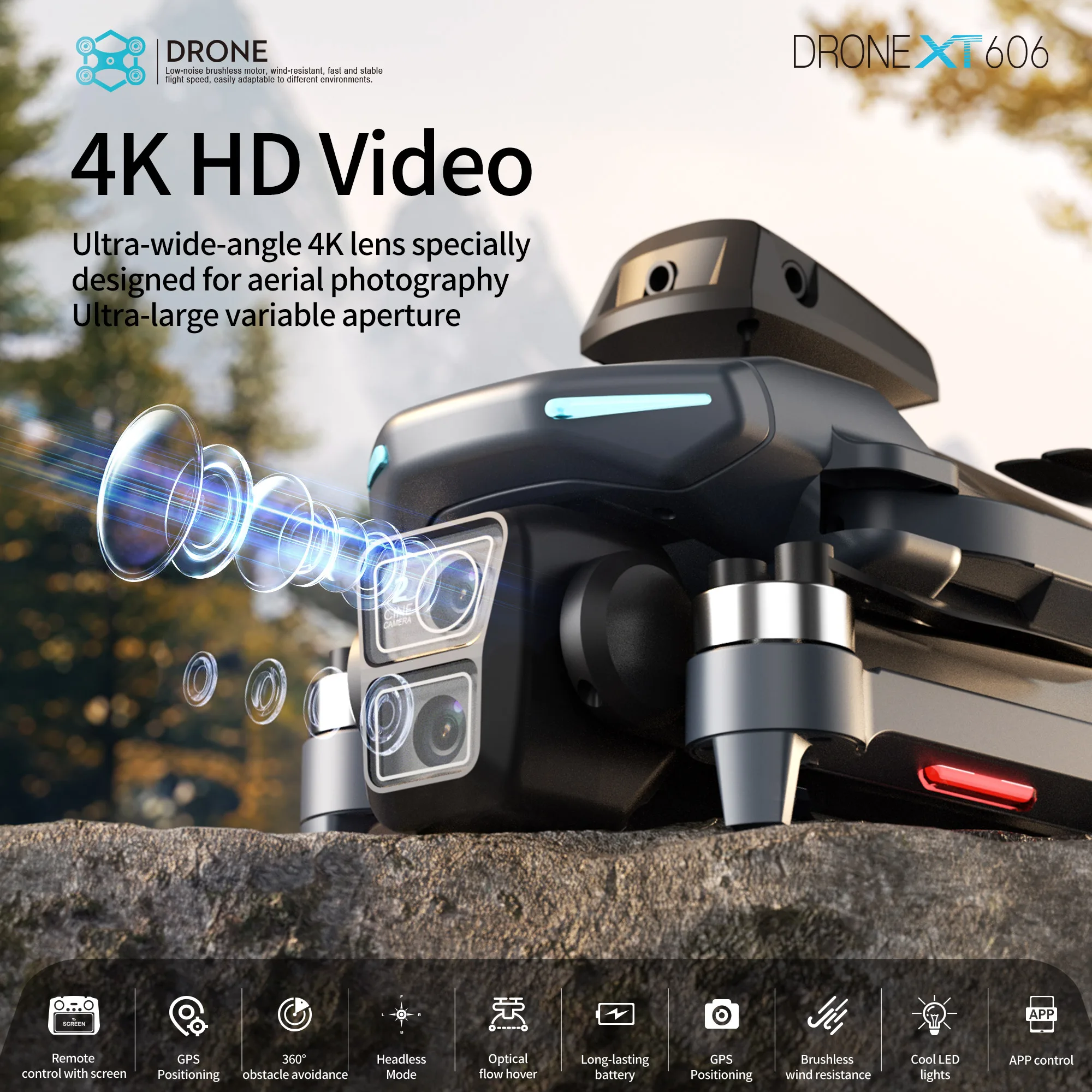 Drone Lenovo XT606 MAX GPS 4K  - Drone Multispectral ulasan dan harga