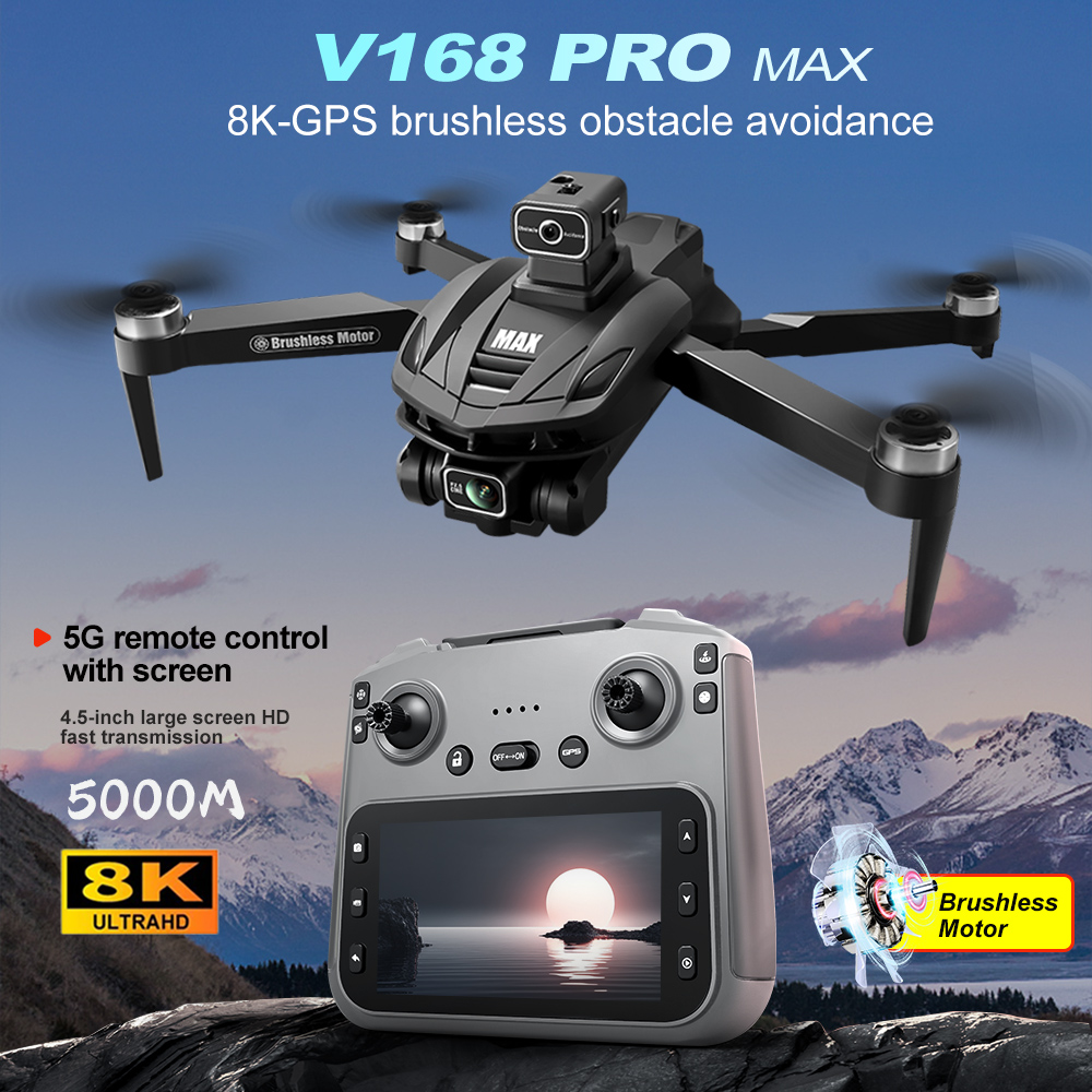 V168 PRO Max GPS Drone 8K Prof - Drone Multispectral ulasan dan harga
